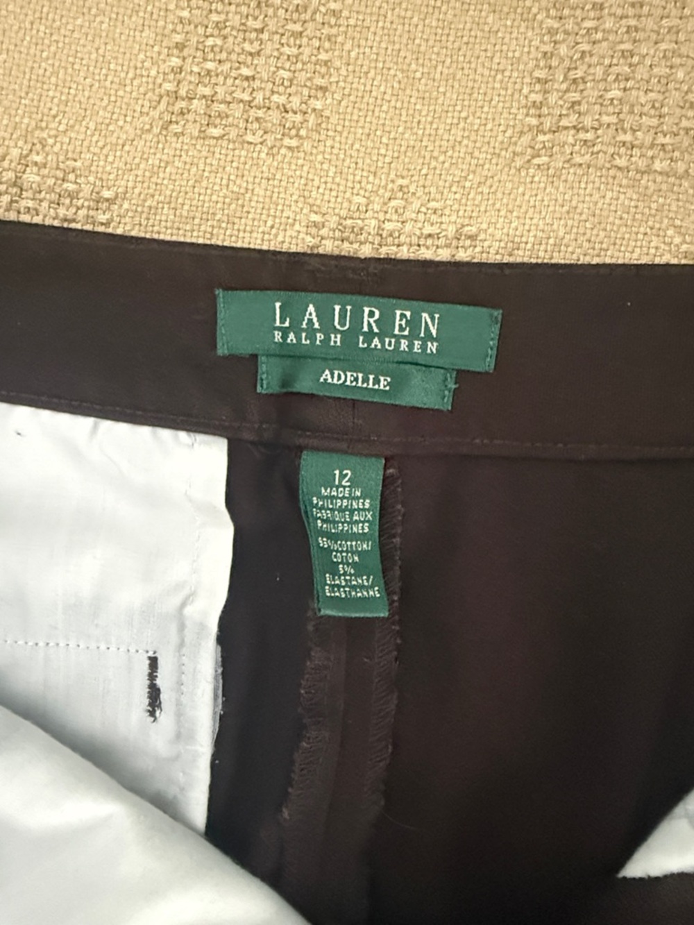 Lauren Ralph Lauren Adelle Chocolate Brown Pants